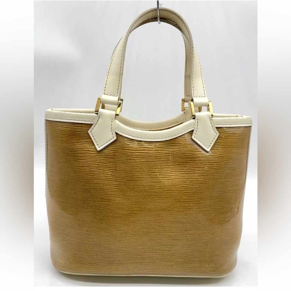 Authentic Louis Vuitton  Epi Mini Lagoon Bay Plage Handbag terry cloth inside